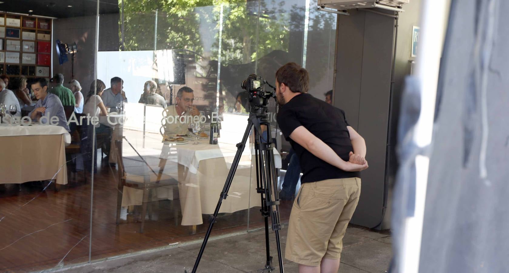 Rodaje del corto 'Sobre todo amargo' de Pedro del Río, en el