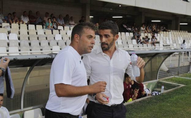 Macón y Víctor cuando dirigían al Cartagena