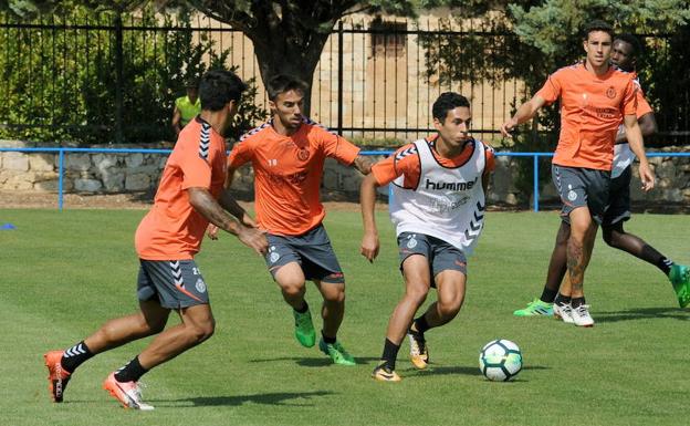 Entrenamiento del Real Valladolid en Medina de Rioseco.