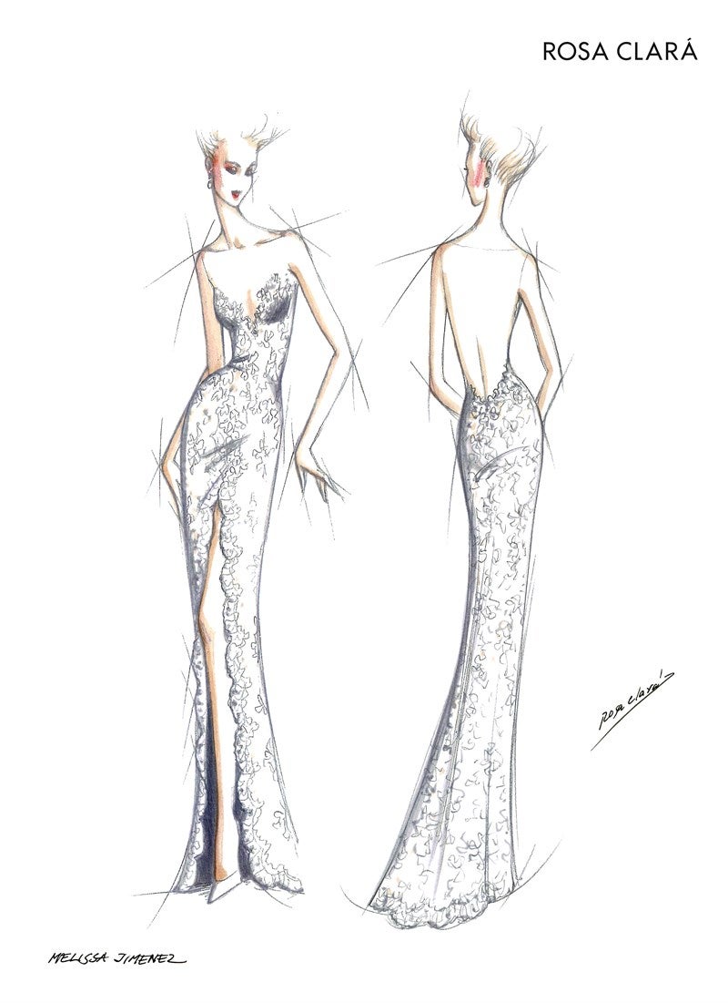 Diseño de Rosa Clará para el fin de fiesta.