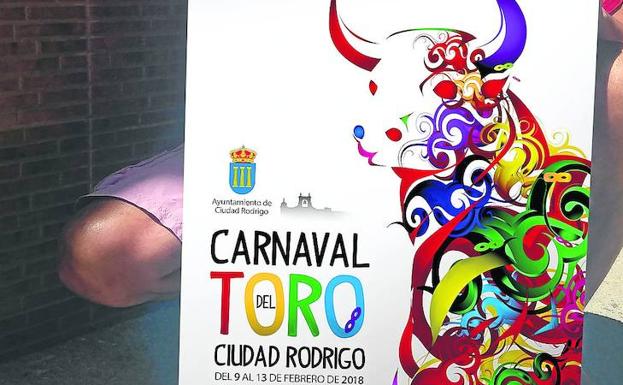 Cartel ganador que anunciará el próximo Carnaval del Toro 2018.