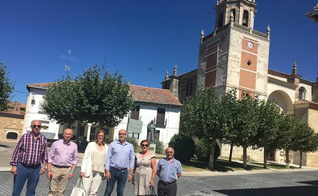 Los representantes institucionales en Carrión de los Condes