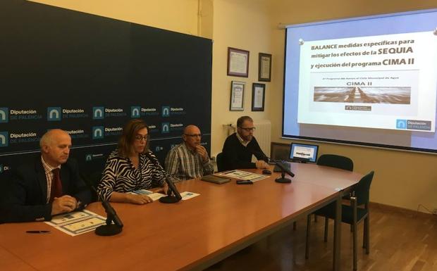 Rueda de prensa en la Diputación sobre el balance de la sequía. /El Norte