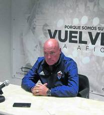 Calderé, durante la rueda de prensa de ayer./WORD