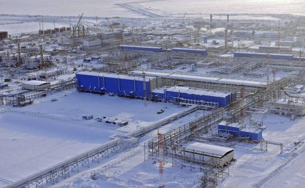 Instalaciones en la península de Yamal./Archivo