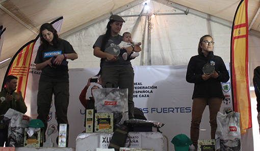 El podio de la prueba femenina/