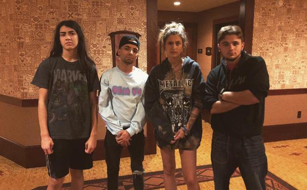 De izquierda a derecha: Blanket Jackson, Omer Bhatti y Paris y Prince Jackson./Instagram