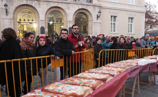 Roscón de Reyes dek año pasado en Palencia./Marta Moras
