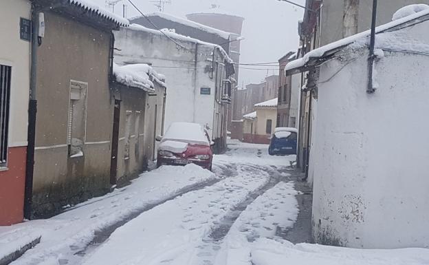 Nieve en Portillo, provincia de Valladolid. /G. Villamil