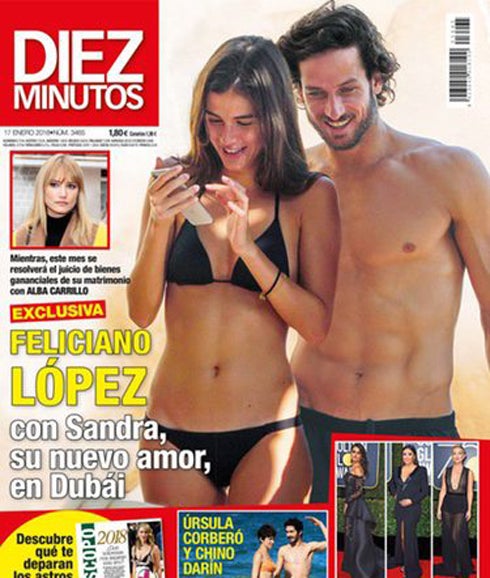 La pareja en la portada de 'Diez Minutos'.