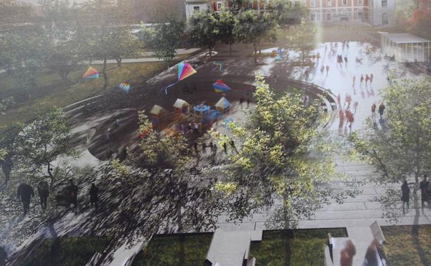 Imagen de la recreación de los Jardinillos tras la reforma. /Antonio Quintero