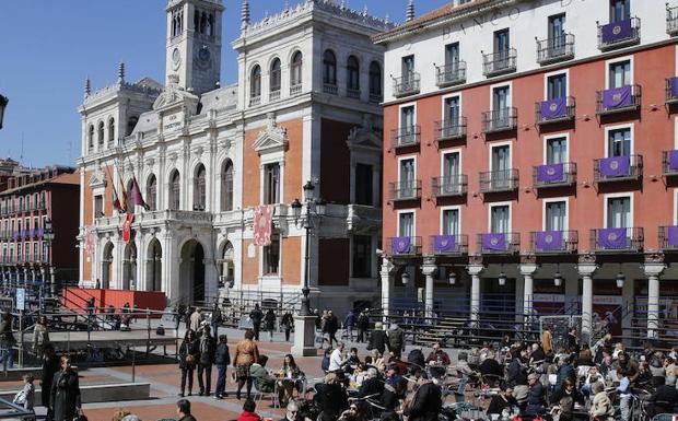 Imagen de la Plaza Mayor en la Semana Santa de 2016./Gabriel Villamil