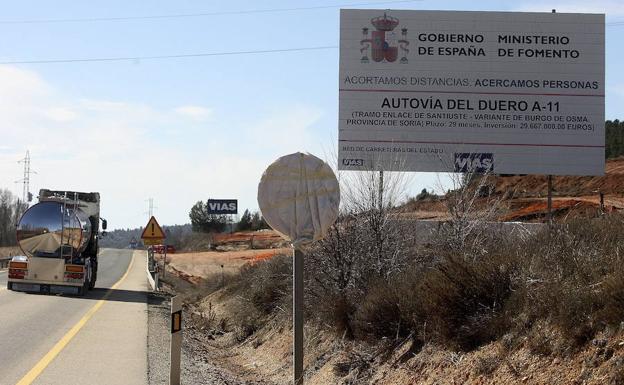 Obras en la autovía del Duero./J. G.