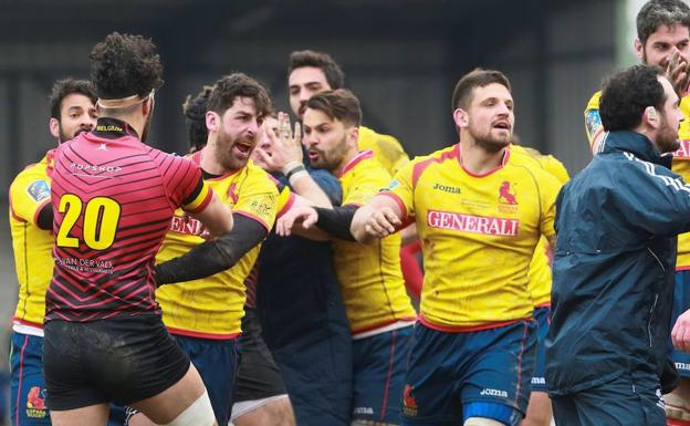 Incidentes al final del Bélgica-Esaña. /Efe