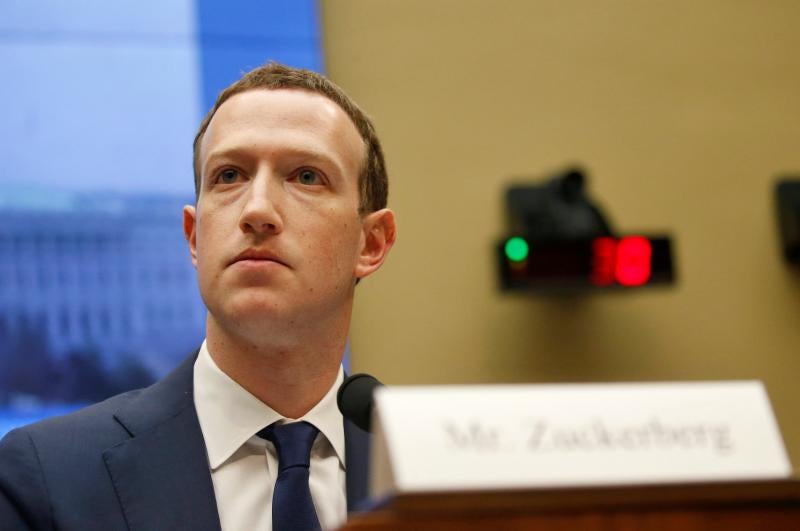 Marck Zuckerberg ante el Congreso de EE UU./Reuters