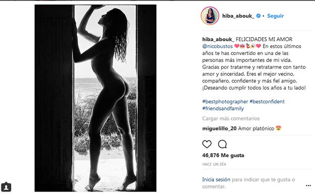 La imagen publicada por Hiba.