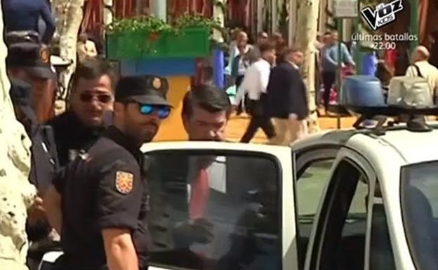 Gil Silgado en el momento de su detención. /