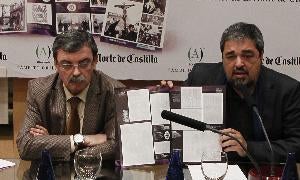 José Miguel Román y Carlos Aganzo, en la presentación. / G. Villamil/