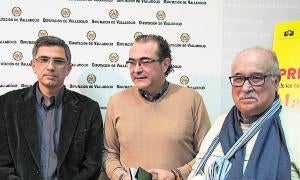 Desde la izquierda, J. Esteban Ortega, J. García Galván y L. J. Moreno. / M. A. SANTOS/