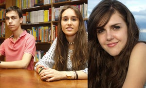 Miguel Villa, Teresa Cancho y Marina García./