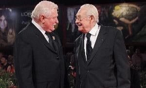 Lech Walesa y Andrzej Wajda, en la última Mostra de Venecia. / E. Ferrari-Efe/