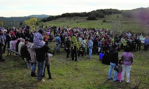 Asistentes a la concentración celebrada en Villanueva de Henares. / Nuria Estalayo/