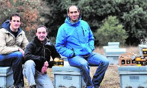Samuel, Gonzalo y Miguel, socios de la empresa. / LAURA NEGRO/
