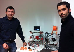 José Ángel Castaño y Jesús Siero, fundadores de León 3D./