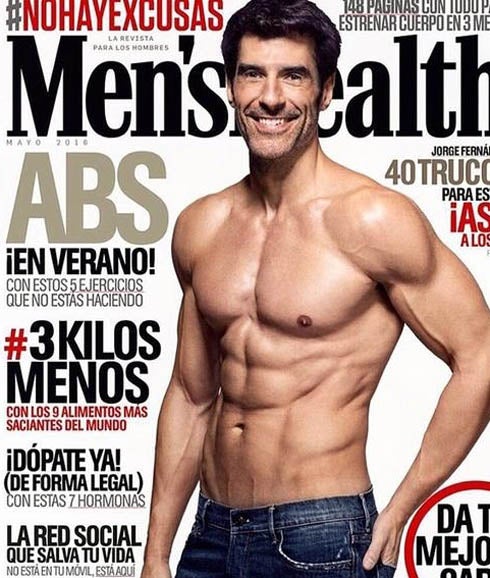 Jorge Fern Ndez Posa Para La Portada De La Revista Men S Health El