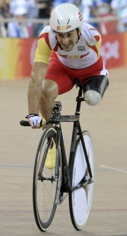 Juanjo Méndez fue bronce en persecución. / JAVIER REGUEROS-EFE/