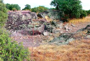 Uno de los yacimientos arqueológicos de la zona minera de Pino del Oro. / EL NORTE/