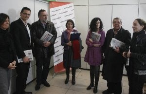 Los representantes de las 'Joyas', después del debate. :: R. GÓMEZ/