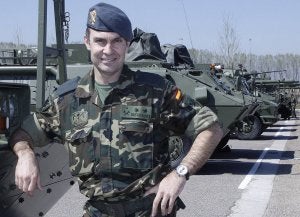 El teniente coronel Juan Bustamante Alonso-Pimentel. ::
RAMÓN GÓMEZ/