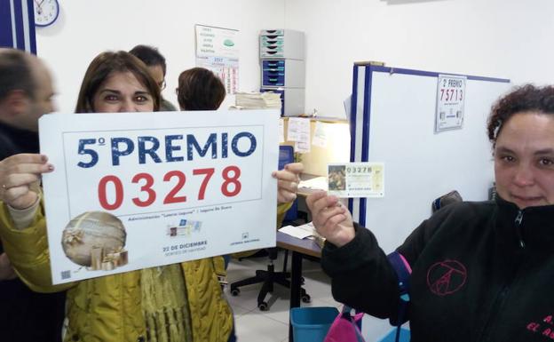 Los quintos premios dejan 2,09 millones en Laguna y visitan Renedo y Valladolid