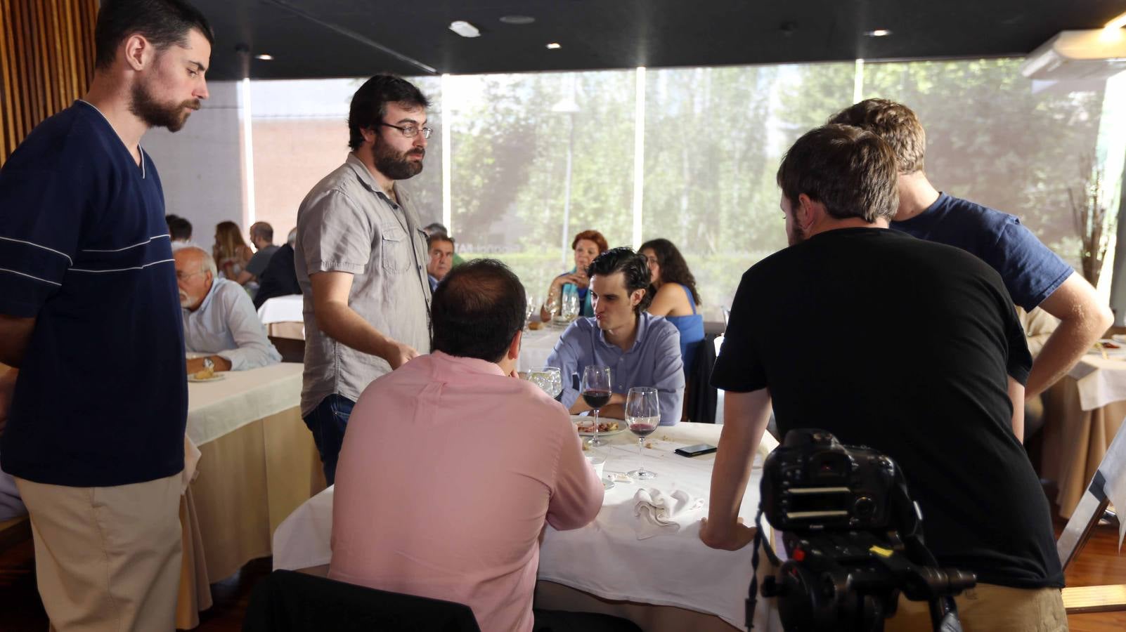Rodaje del corto 'Sobre todo amargo' de Pedro del Río, en el