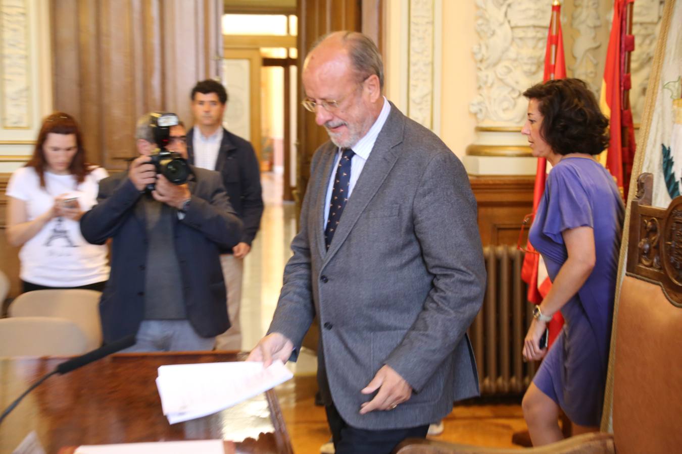 Comparecencia de Javier León de la Riva tras conocerse la sentencia que