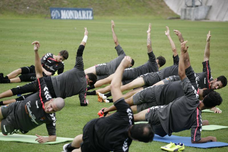 Entrenamiento del Real Valladolid en A Lagoa, Mondariz