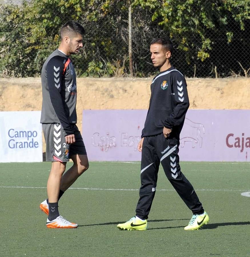 Primer entrenamiento de Borja Jiménez al frente del Promesas