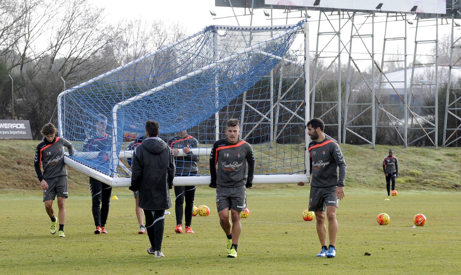 Entrenamiento navideño del Real Valladolid