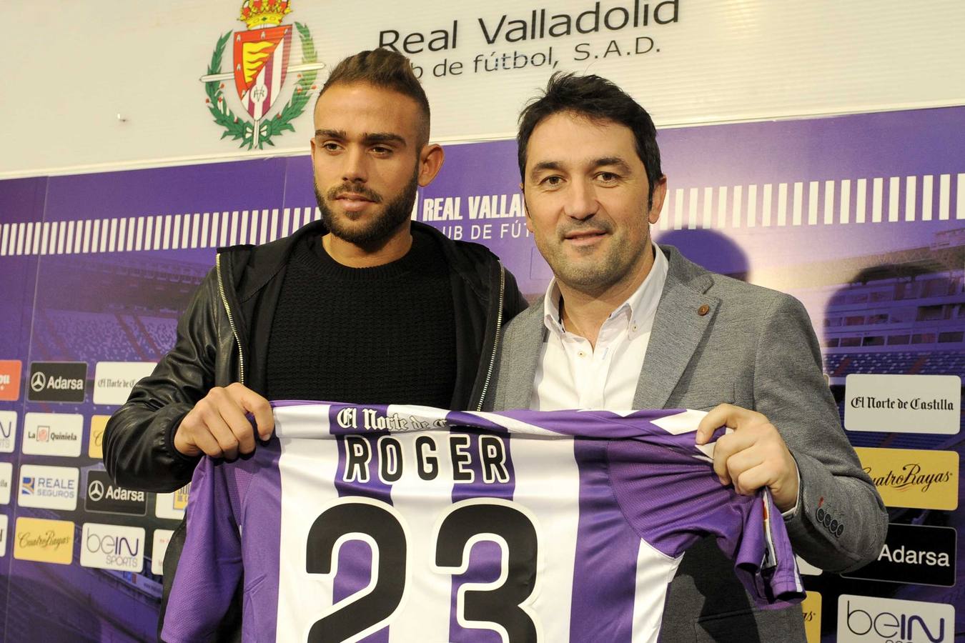 El Real Valladolid presenta a Roger Martí