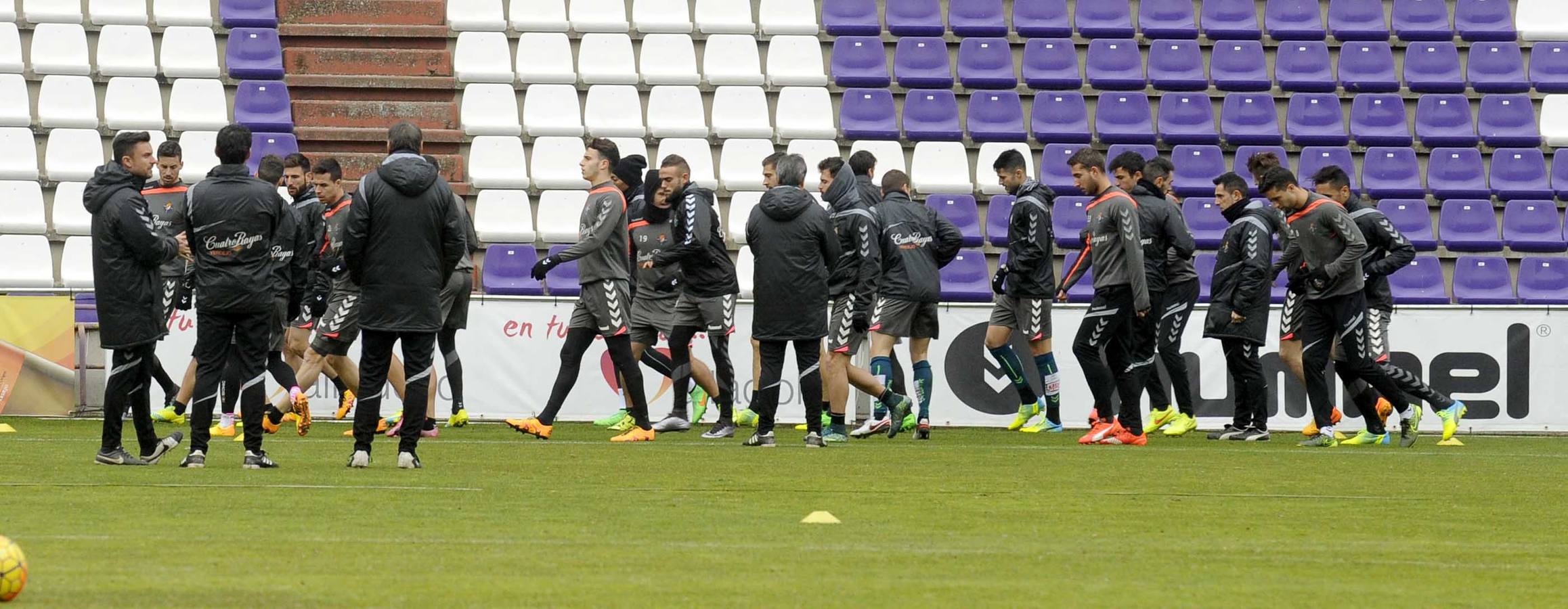 Presentación y primer entrenamiento de Nikos con el Real Valladolid