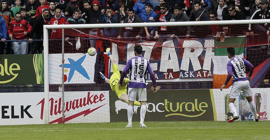 El Real Valladolid cae en su visita a Pamplona