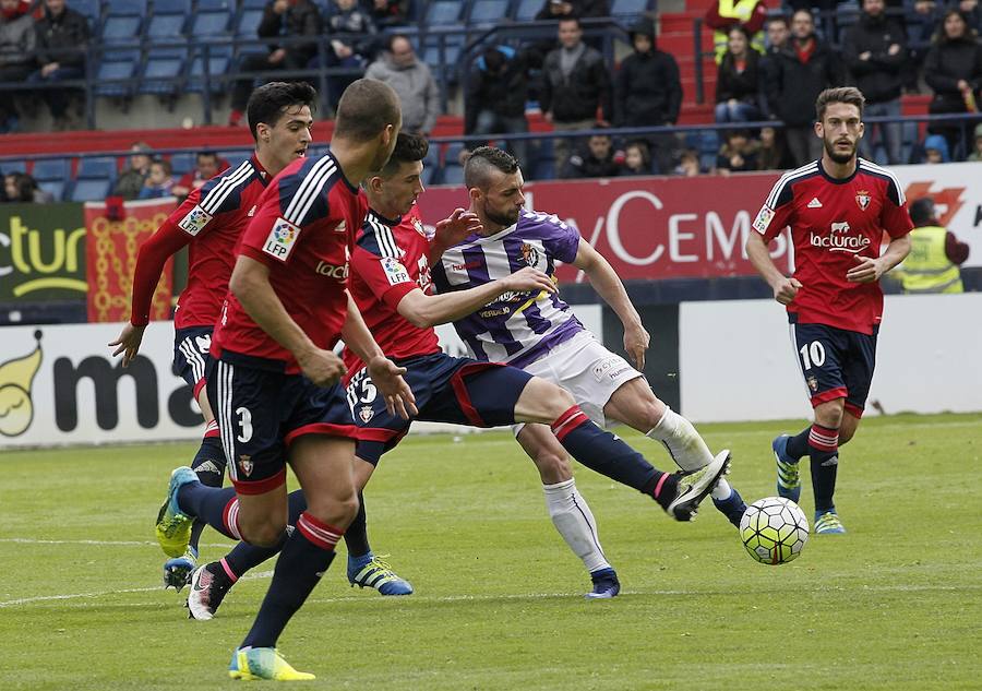 El Real Valladolid cae en su visita a Pamplona