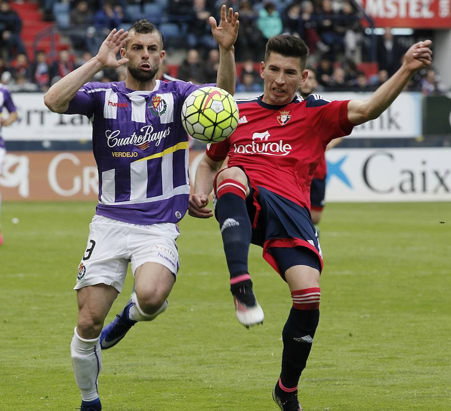 El Real Valladolid cae en su visita a Pamplona