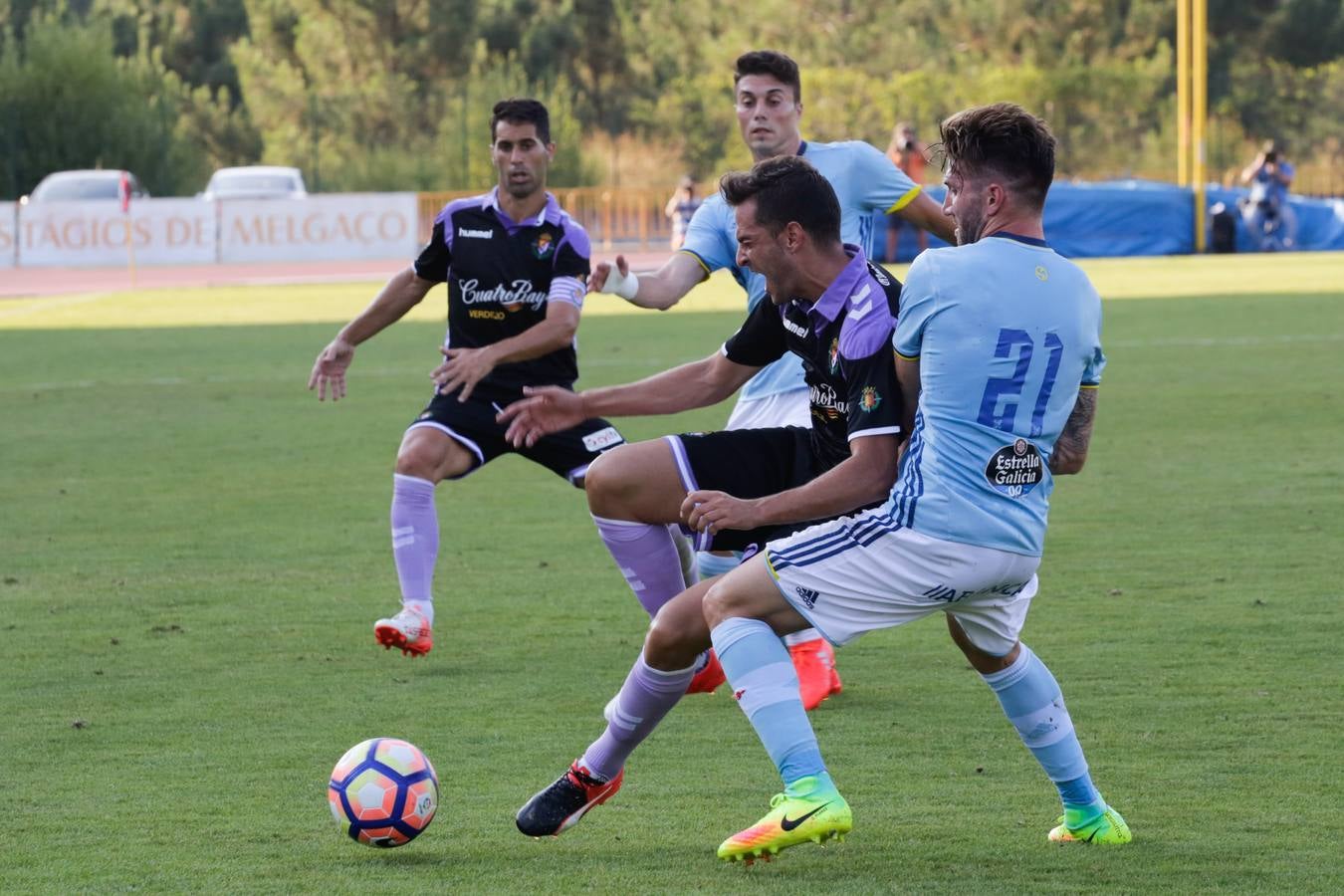 El Real Valladolid pierde ante el Celta en su primer amistoso en Melgaço