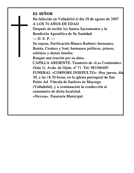 DON LUCINIO BARBERO RAMOS