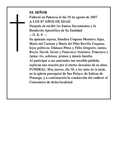 DON JOS EACUTE MAR IACUTE A REVILLA FERN AACUTE NDEZ