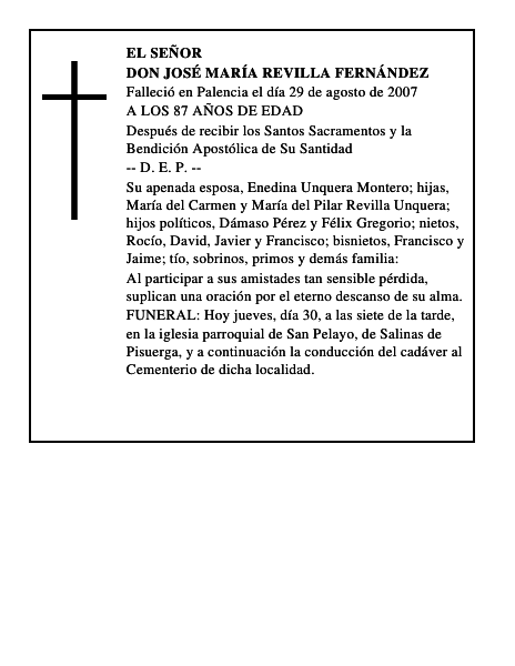 DON JOSÉ MARÍA REVILLA FERNÁNDEZ