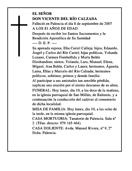 DON VICENTE DEL RÍO CALZADA