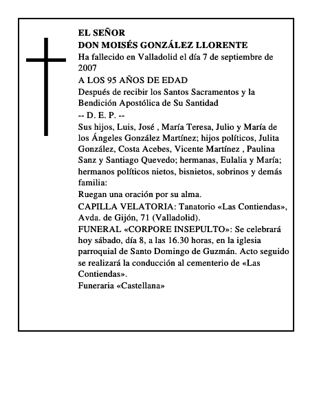 DON MOISÉS GONZÁLEZ LLORENTE